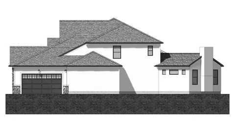 The Oakwood house plan, exterior view 2